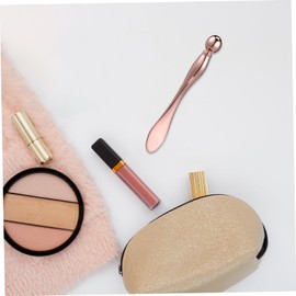 iplusmile 6 Pcs Rose Gold Metal Eye Cream Applicator Tool Set Facial Massaging Roller for Eye Cream Spatula Makeup Spoon for Sensitive Skin and Daily Use