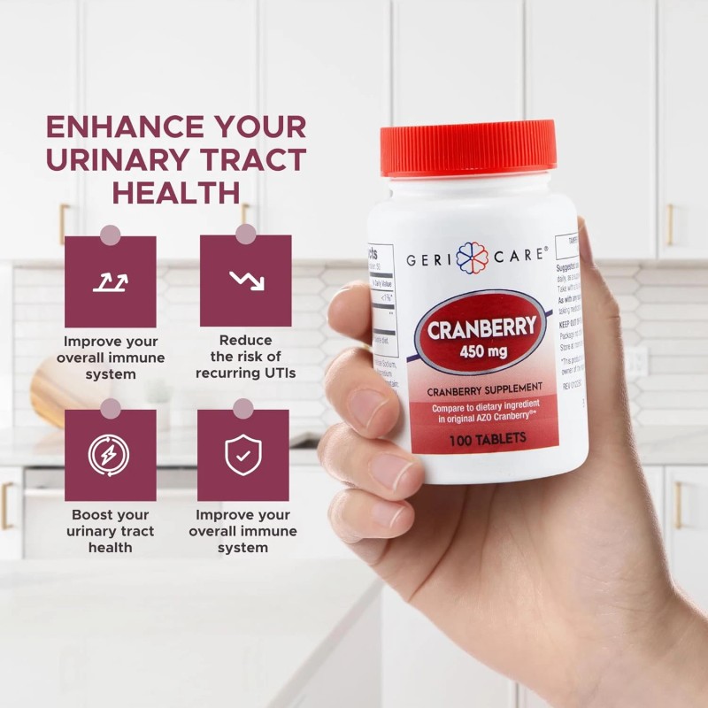 Geri-Care Gericare Cranberry Supplement 450mg 100 Tablets (3 Pack) Urinary