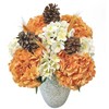 Fall Hydrangea Bouquet – 5 Stems, Orange Hydrangea Arrangement with