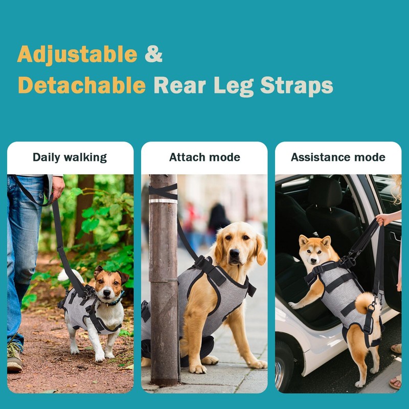 Ownpets Dog Lift Harness, Emergency Backpack Pet Legs Support &