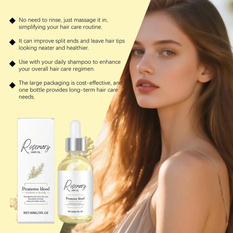 Aceite Esencial Romero For El Cuidado Del Cabello, Paquete .