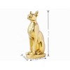 EASCHEER Egyptian Cat Goddess Statue Bastet Egyptian Decoration 4.2" Gold