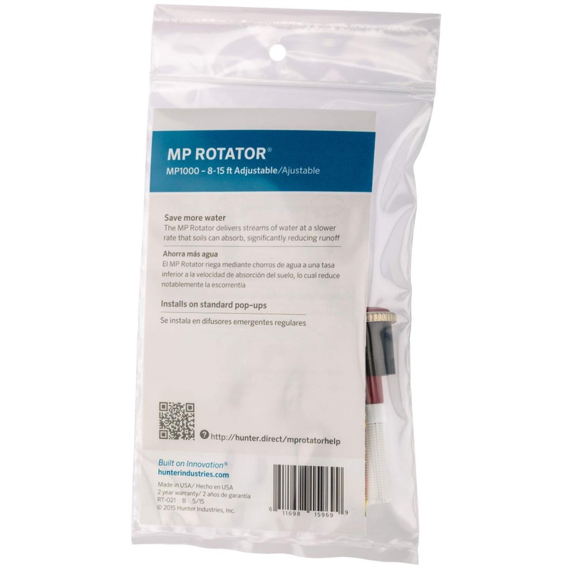 Hunter MP1000-90 Adjustable Sprinkler Nozzle – MP Rotator Head, 90°–210°