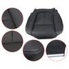 AUTOKAY Black Driver Bottom Leather Seat Cover Fits for Ford