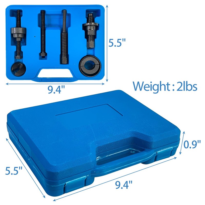 SUGOOE Power Steering Pump Pulley Puller Installer Tool Set Puller