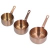 3pcs Sauce Cups Stainless Steel Sauce Dish with Handle for