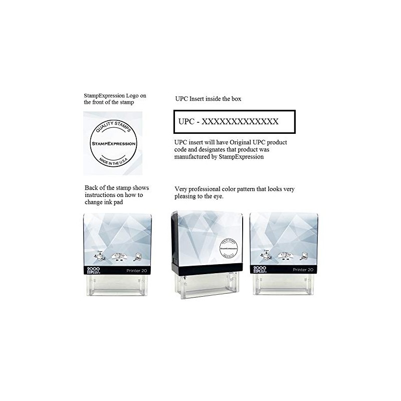 StampExpression - Signed Original Office Self Inking Rubber Stamp -