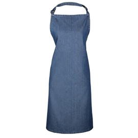 Premier Colours Bib Apron / Workwear (One Size) (Indigo Denim)