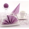 50 Napkins Fabric-Like – Romantic; Colour: Pastel Purple; Size: 33