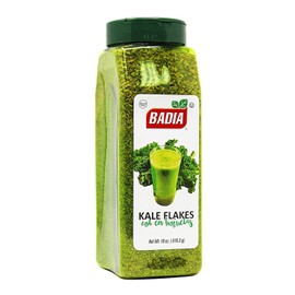Badia Kale Flakes 8 oz – Nutrient Rich Superfood – Bold, Slightly Bitter, Earthy Taste and Natural Color, Gluten Free