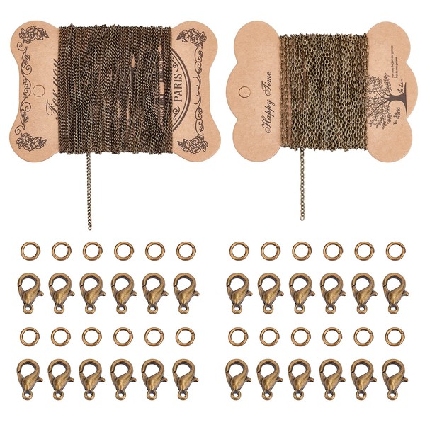 PandaHall Elite 2 Sheets 5 m / Leaf Iron Twisted