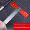 T Square Ruler Aluminum Alloy Accurate Scale Multifunctional Portable Woodworking