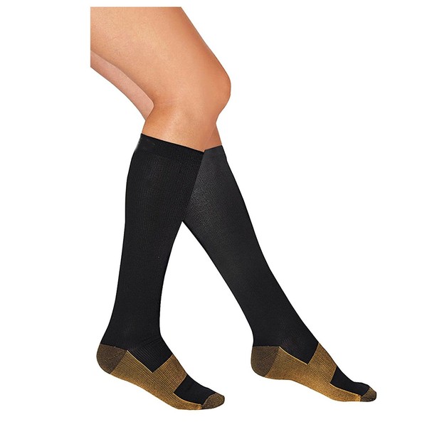 NuActiveSox Compression Socks (1 Pair) For Men & Women - Reduce Swelling - Fit for Running, Nursing, Travel, etc