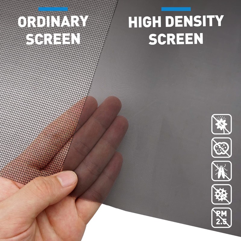 HOMWMPA High Density Window Screen Roll, Pollen Filtering Window Screen