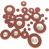 Andoer Saxophone Sax Leather Pads Replacement (for Alto Saxophone)