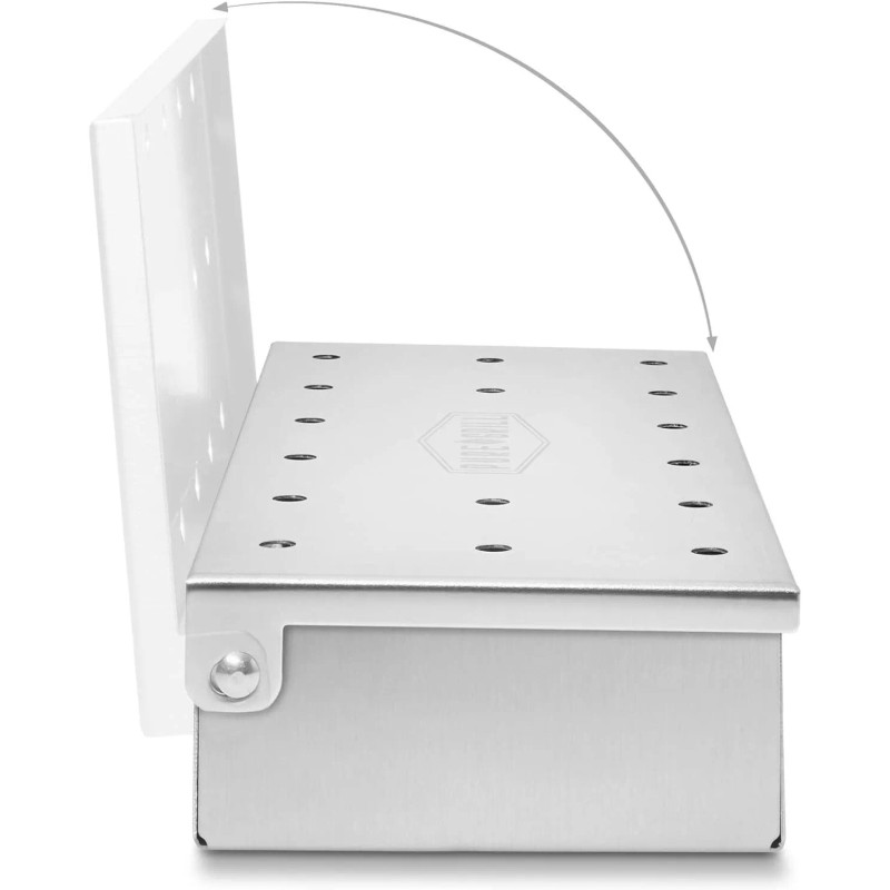the Pure Grill BBQ Smoker Box - Heavy Duty Stainless