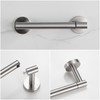 BVL Toilet Paper Holder Brushed Nickel Wall Mount Stainless Steel