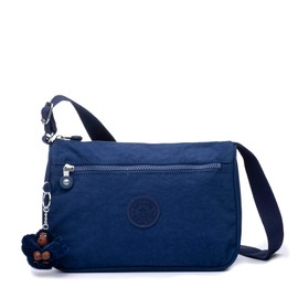 Kipling Women's Callie, Organize Accessories, Spacious Interior, Adjustable Shoulder Strap, Nylon Travel Bag, Ink Blue Tonal, 10.5''L x 7.5''H x 4.5''D