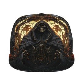 Baseball Cap Adjustable Snapback Fashion Dad Hats Trucker Hat - Grim Reaper Skull Angel Skeleton Cool