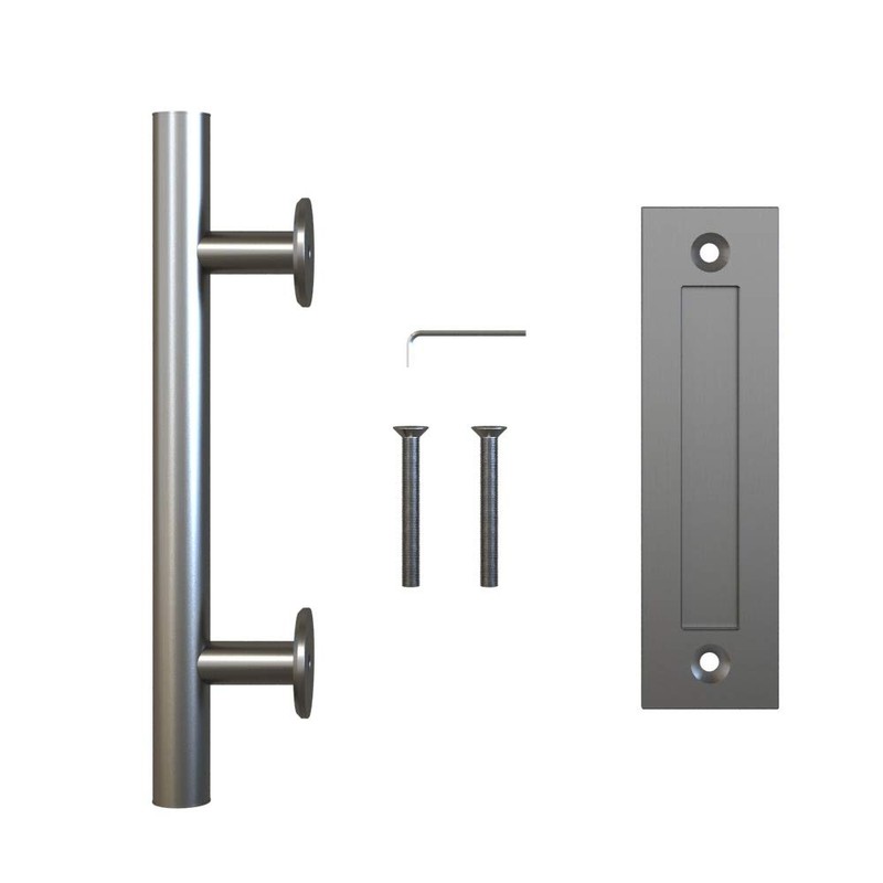 JUBEST 12'' Sliding Barn Door Handle Pull Flush Handle Set,