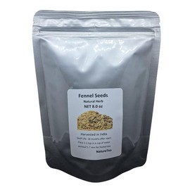 Fennel Seeds - Foeniculum vulgare Loose Fennel Seeds - By Nature Tea (4 oz)