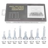 200pcs Self Tapping Screw, Metal Self Tapping Drill Screws Assortment
