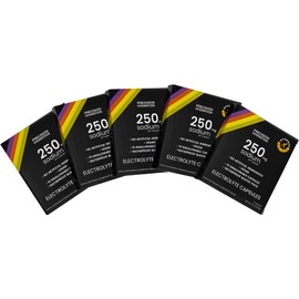 Precision Hydration Electrolyte Tablets - 75 Blister Packed (Waterproof) Hydration Tablets/Salt Pills - Combat Cramp - All Natural Digestion-Friendly Formula - Gluten Free, Vegan, Sugar Free (5-Pack)