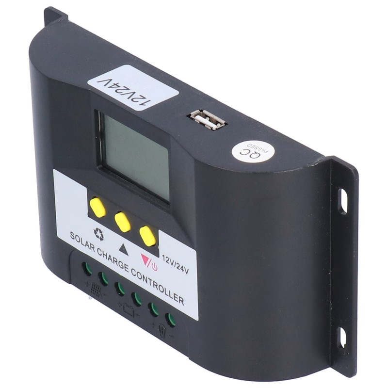 Intelligent Solar Charge Controller with Adjustable Timer Control Modes LCD