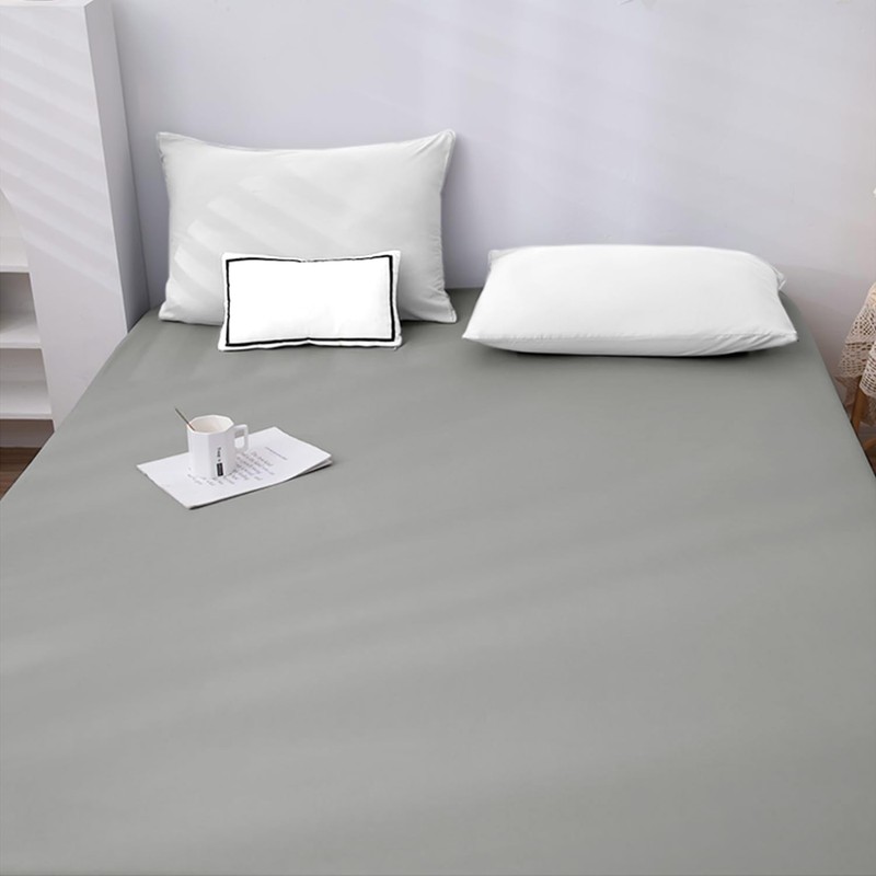 NAFAY LIVING Fitted sheet-Plain Dyed Ultra Soft Microfiber Bedding Sheet