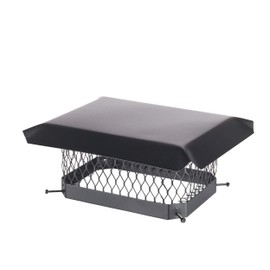 Shelter 9"x 13" Single Flue Bolt-On Chimney Cap, Fully Assembled, Galvanized Steel
