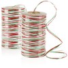 com-four® 2 x Decorative Thread Roll – Coloured Gift Ribbon