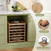 HAIDAIYA 7 Tiers Cookie Sheet Organizer for Cabinet, Wooden Tray