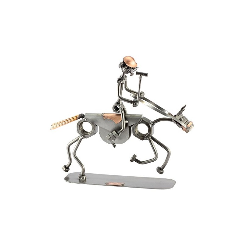 Steelman24 I Nuts and bolts sculpture Polo Player I Handmade