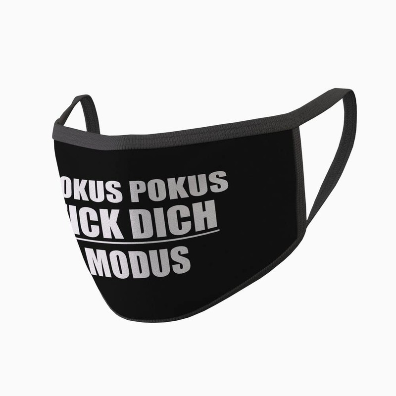 Copytec Mouth Mask FICK Dich Mode Hokus Pokus Cover Fabric