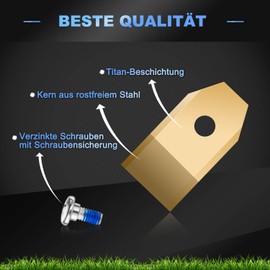 Pack of 36 Replacement Blades Compatible with All Navimow Series i105E, i110E, H1500E, H3000E-VF, X315E, X390E Robotic Lawnmower Blades, Screws with Thread Lock