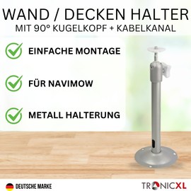 TronicXL Wall Mount for Lawn Mower Robot RTK Compatible with Segway Navimow i105E i108E H500E-VF H800E-VF H1500E-VF H3000E-VF Robotic Lawnmower Antenna Accessories