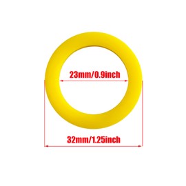 2pcs Leak Seal, Inlet Outlet Seal Set for Intex Pure Spa, Perfect Seal Between Connectors, Seals for Easy Spa 11699 Ensure Seamless Water Flow, Yellow