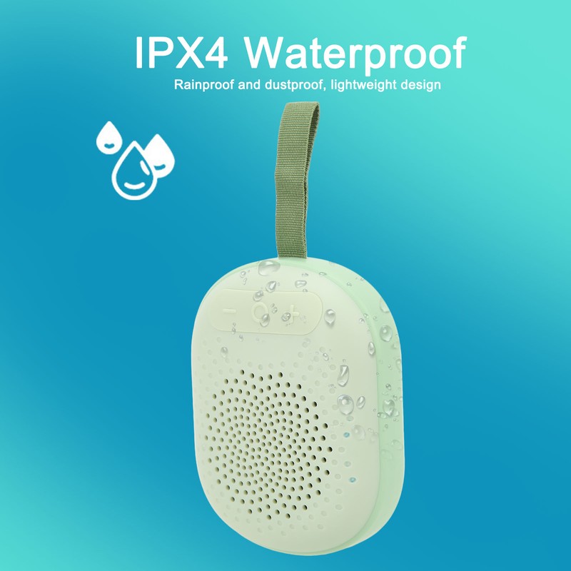 Portable Wireless Speaker with Lanyard IPX4 Waterproof RGB Light 2