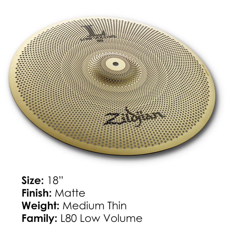Avedis Zildjian Company L80 Low Volume Crash Ride Cymbal -