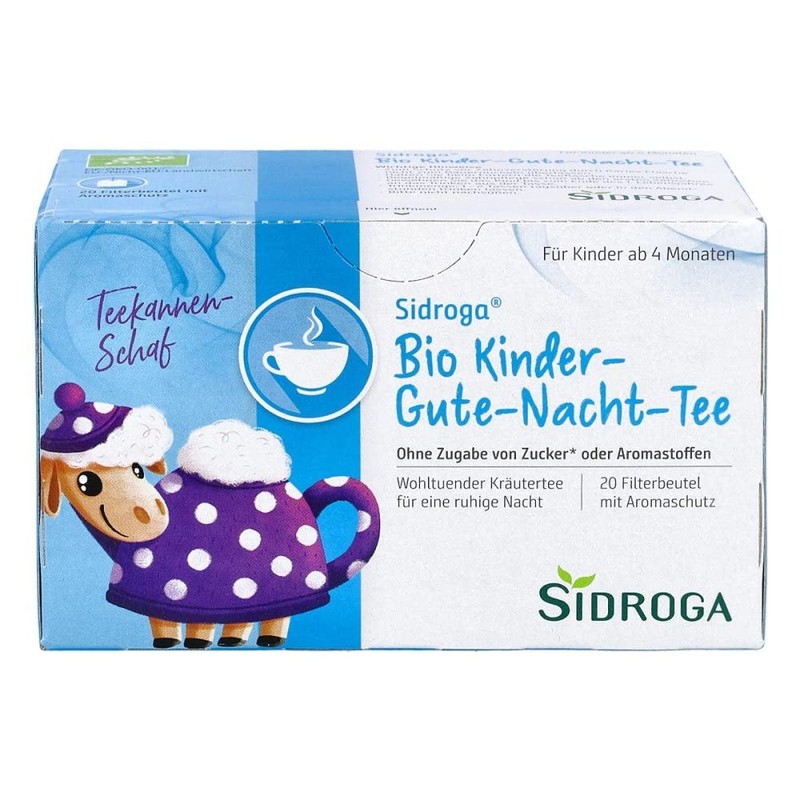 Sidroga Organic Children's Goodnight Tea: Herbal Tea with Melissa, Passion
