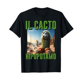 Italian Brainrot Character IL Cacto Hipopotamo Kids Boy Meme T-Shirt