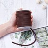 Craftdady 5mm Braided Elastic Cord for Headband Sewing Coconut Brown