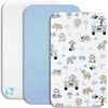 Lovely Hippo 2 x Fitted Sheets 100% Cotton + 1