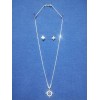 Cadena Nudo De Bruja, Con Aretes Plata Ley 925. Incluye