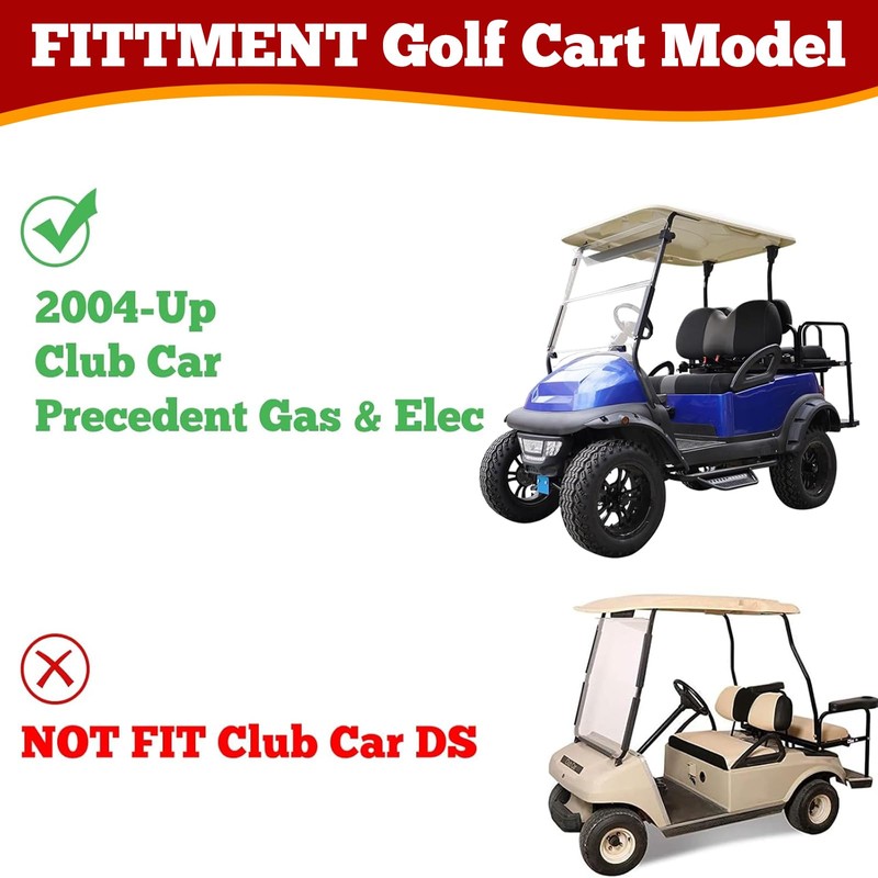 Club Car Precedent Bushing Kit with Screws, Golf Cart Front