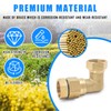 CXCESNS Garden Hose Elbow Connector 3/4 Inch GHT Thickening Solid