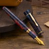 Asvine C2000#8 Stabilized Wood Fountain Pen Medium Nib Large Handmade