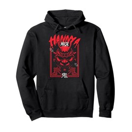 Hannya Mask - Urban Streetwear Statement Pullover Hoodie