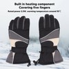 2Pcs Heated Gloves Waterproof Warm Breathable Electric Heating Gloves with