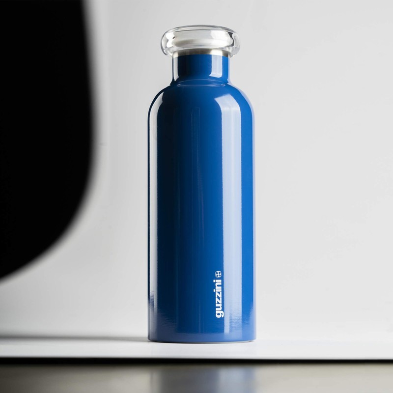 Guzzini Bottles, Polyester copolymer, Polypropylene, Stainless Steel, Deep Blue, One